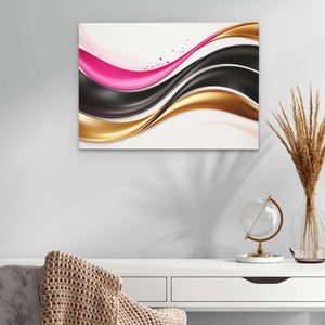 Soft Fuchsia and Gold - Luxury Wall Art