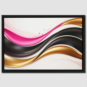 Soft Fuchsia and Gold - Luxury Wall Art