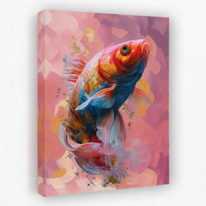 Sparkling Goldfish - Fish Canvas Wall Art