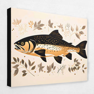 Spawning Gold - Fish Canvas Wall Art