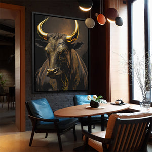 Standing Bull - Luxury Wall Art