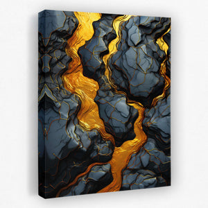 Streaming Gold - Luxury Wall Art