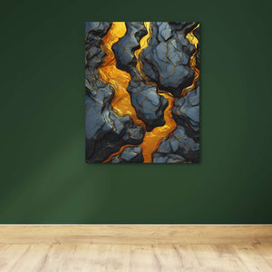 Streaming Gold - Luxury Wall Art