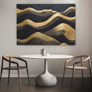 Streams of Gold - Minimalist Wall Art Print