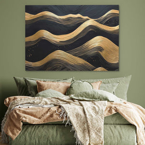 Streams of Gold - Luxury Wall Art