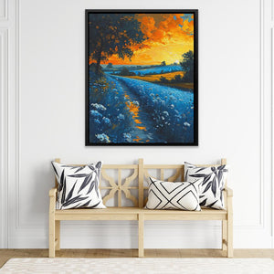 Sunset on the Farm - Luxury Wall Art