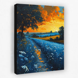 Sunset on the Farm - Luxury Wall Art