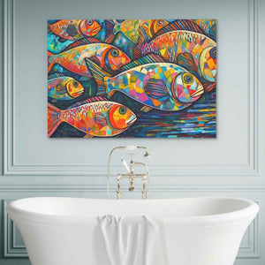 Swimming Upstream - Luxury Wall Art