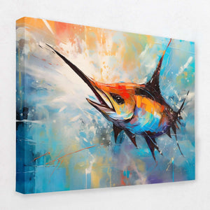 Swordfish Splash - Luxury Wall Art