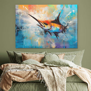 Swordfish Splash - Luxury Wall Art