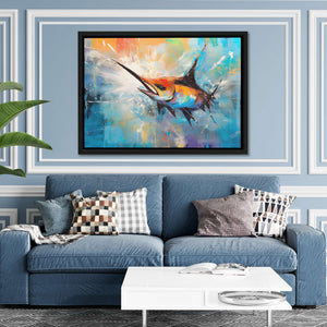 Swordfish Splash - Luxury Wall Art