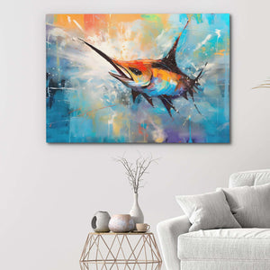 Swordfish Splash - Luxury Wall Art