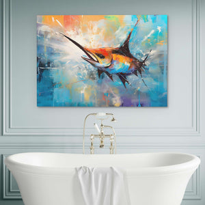 Swordfish Splash - Luxury Wall Art
