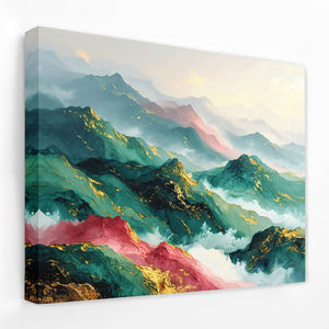 Textured Tones - Emerald Canvas Wall Art