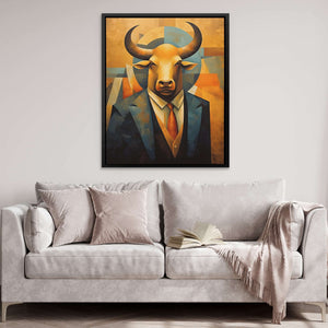 The Financial Warrior - Large Abstract Canvas Print