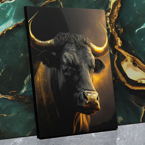 The Italian Bull - Wall Art in Black Frame
