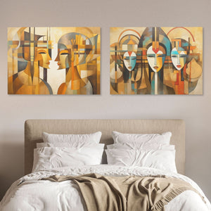 The Power of the Minds Set (2) Set - Feminine Wall Art in Black Frame