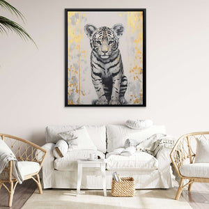 Tiger Cub's Prowl - Luxury Wall Art