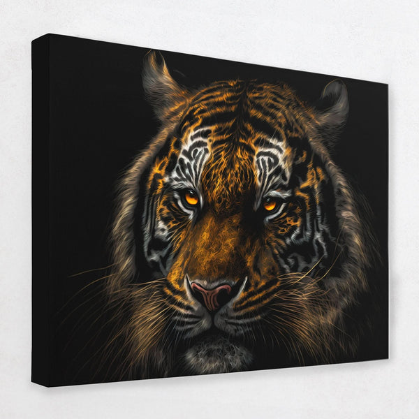 Tiger Stalking in a room