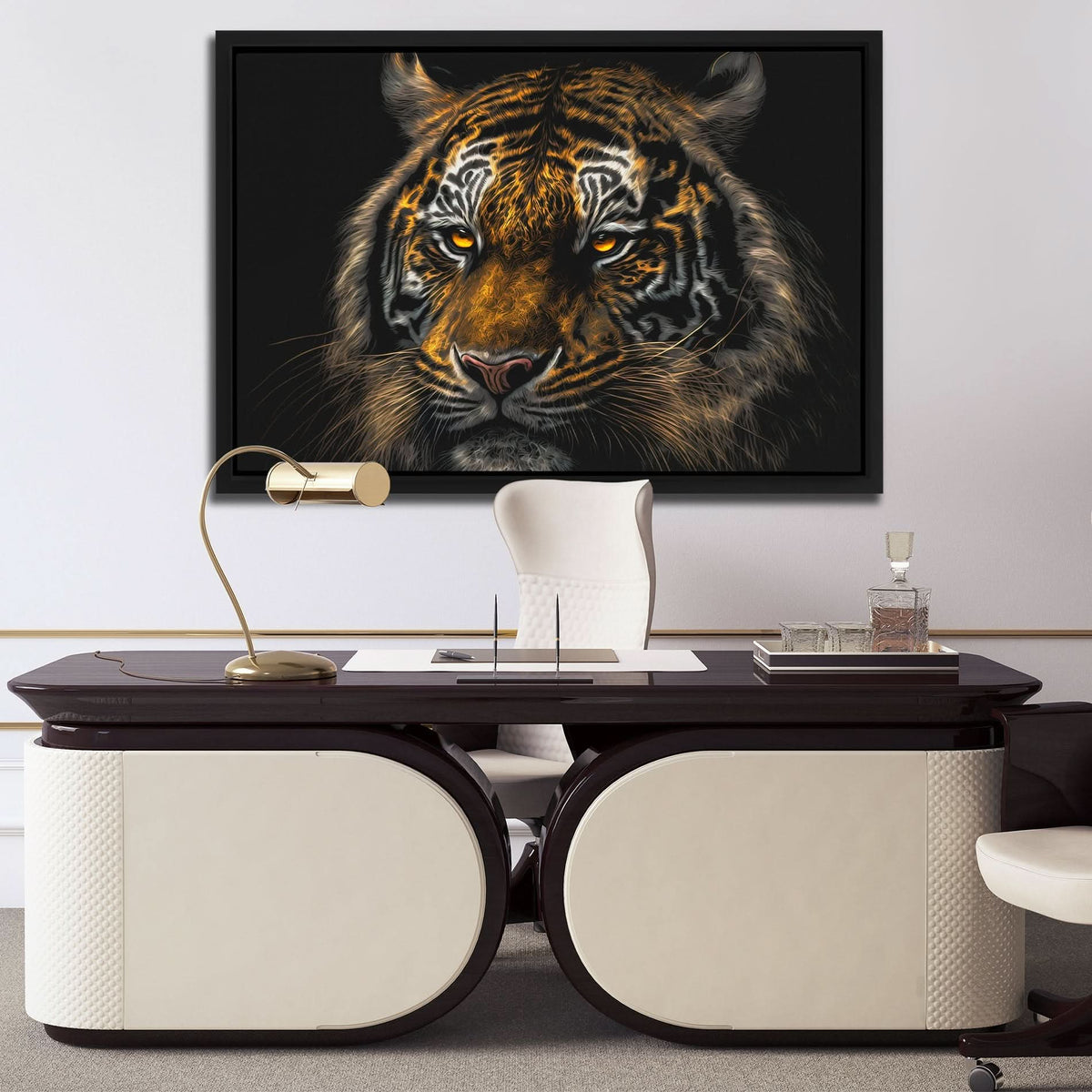 Tiger Stalking - Luxury Wall Art