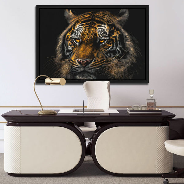 Tiger Stalking in a room