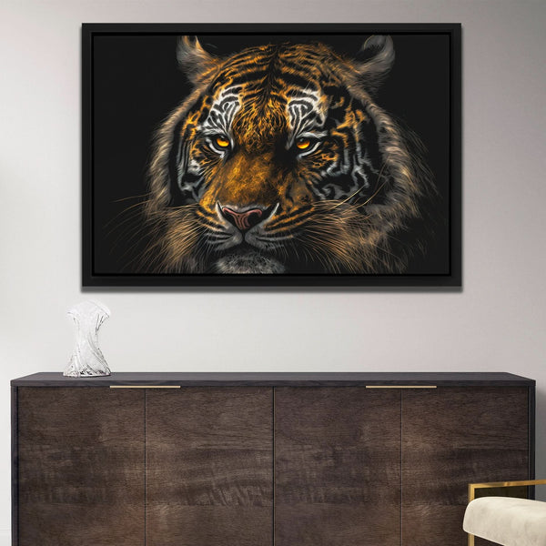 Tiger Stalking in a room