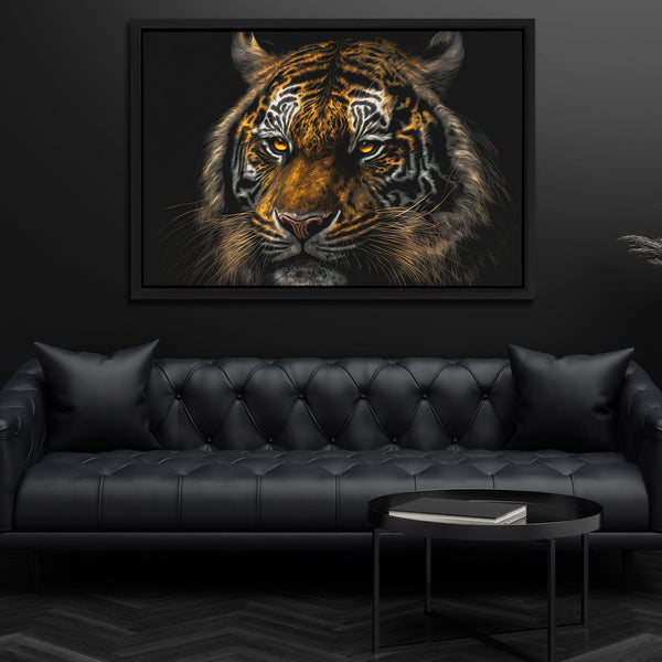 Tiger Stalking in a room