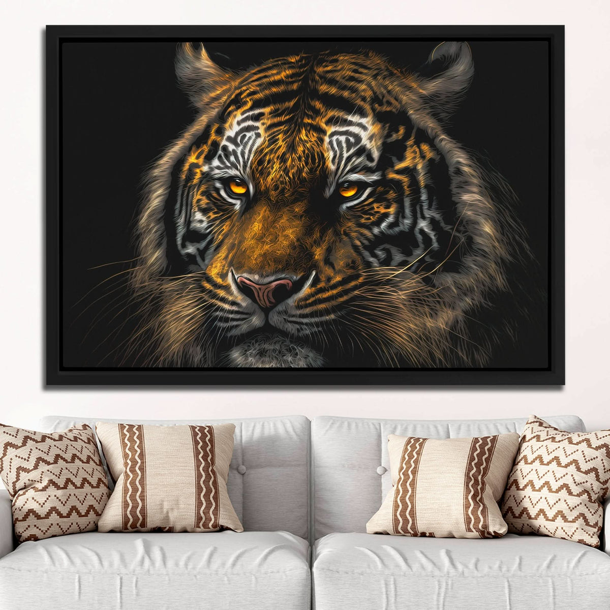 Tiger Stalking - Luxury Wall Art