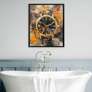 Time Forgotten - Modern Gold Canvas Wall Art