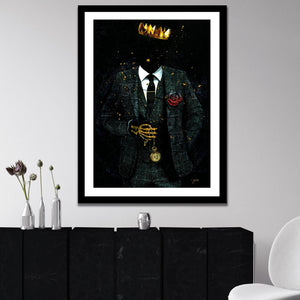 Timeless Skeleton King - Luxury Wall Art