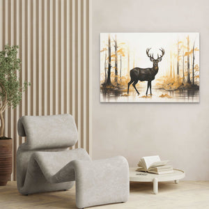 Tranquil Melody - Gold Wall Art
