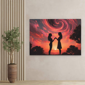 Tranquil Pink Sky - Luxury Wall Art