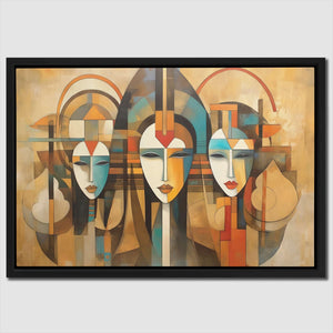 Tribute to Women - Person Wall Art in Black Frame