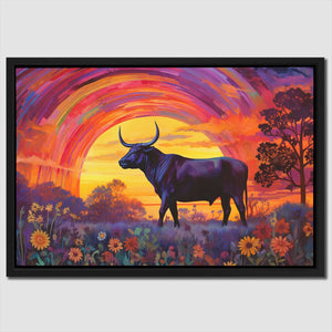 Trippy Bull - Luxury Wall Art