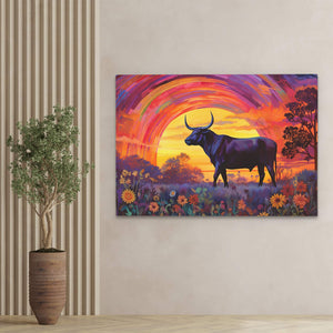 Trippy Bull - Luxury Wall Art