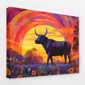 Trippy Bull - Luxury Wall Art