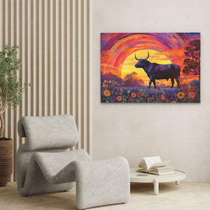 Trippy Bull - Luxury Wall Art