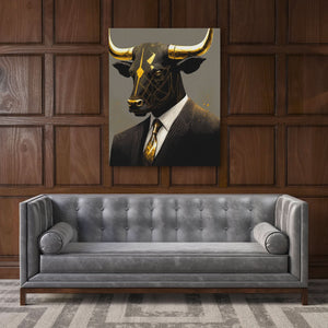 Wall Street Bull - Large Canvas Print