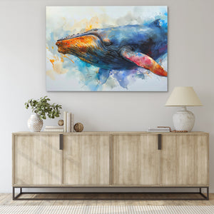 Watercolor Whale - Luxury Wall Art