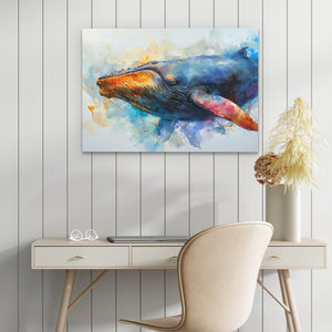 Watercolor Whale - Luxury Wall Art
