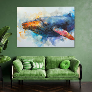 Watercolor Whale - Luxury Wall Art