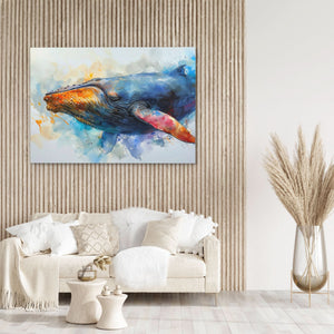 Watercolor Whale - Luxury Wall Art