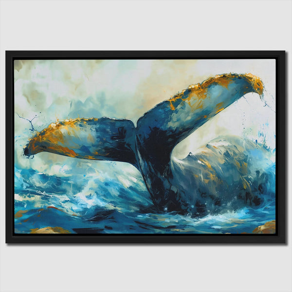 Whale Tail in a room