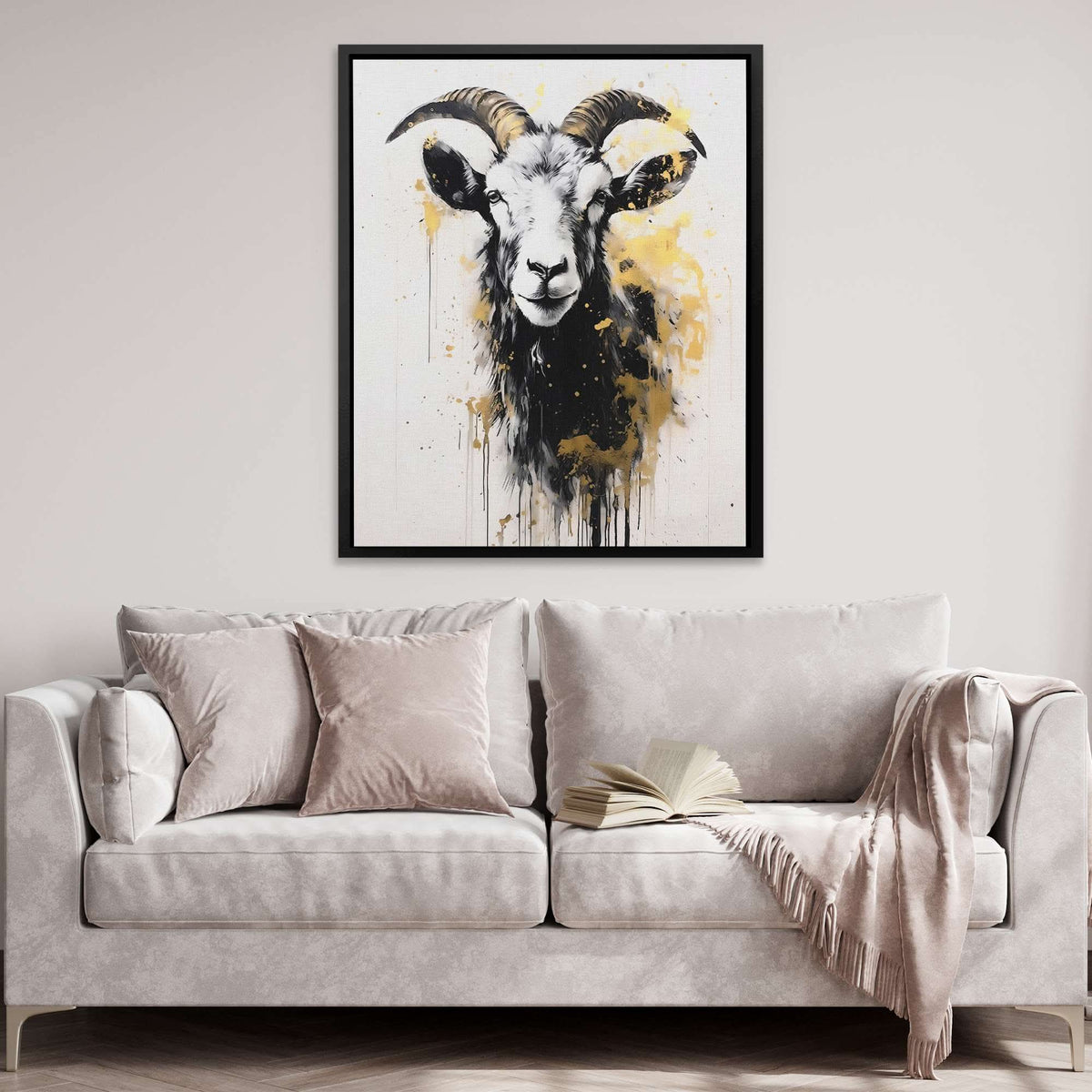 White Goat - Luxury Wall Art