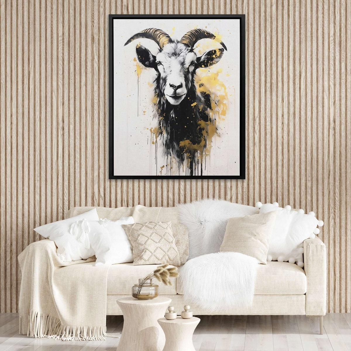 White Goat - Luxury Wall Art