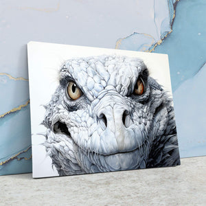 White Komodo Dragon - Luxury Wall Art