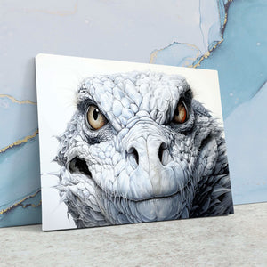 White Komodo Dragon - Luxury Wall Art
