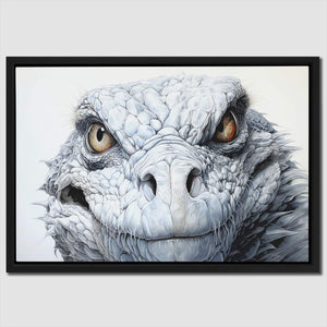 White Komodo Dragon - Luxury Wall Art