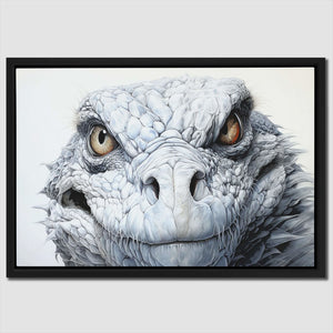 White Komodo Dragon - Luxury Wall Art