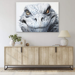 White Komodo Dragon - Luxury Wall Art